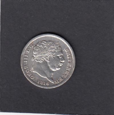 Beschrijving: 1 Shilling  GEORGIUS III